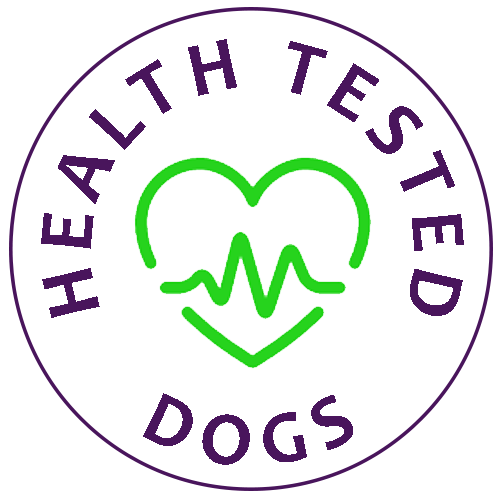 health tested dogs badge
